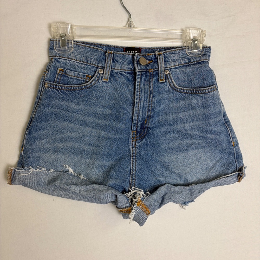 BDG Urban Outfitters High Waisted Denim Cutoff Shorts Light Wash Size 25 Indie